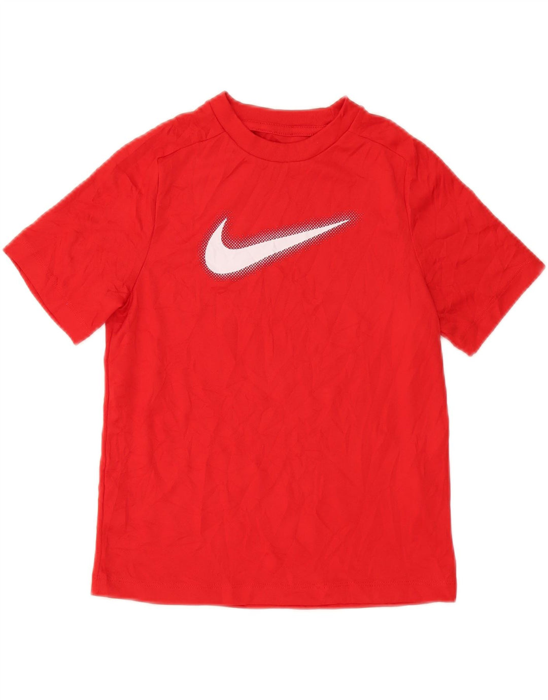 Tricou grafic Nike Dri Fit pentru băieți Top 10-11 ani Poliester roșu mediu