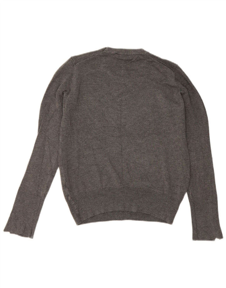 Pulover pentru damă Zara, cu gâtul turn, UK 12, gri mediu