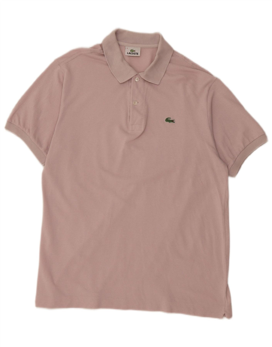 Tricou polo Lacoste pentru bărbați, mărimea 4, bumbac roz mediu