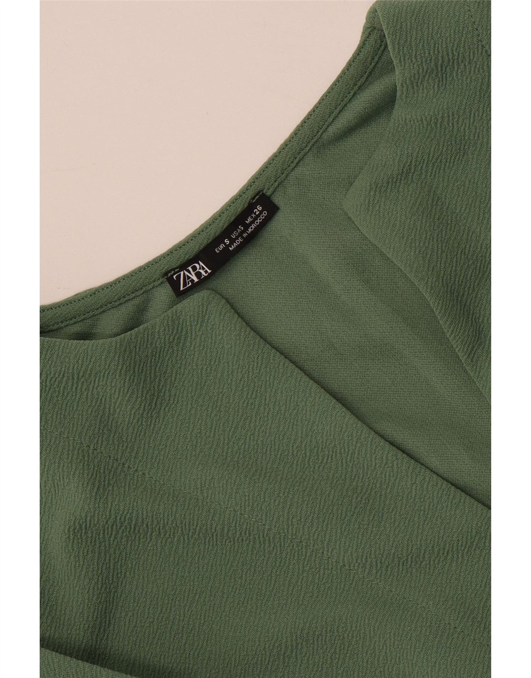 Rochie supradimensionată pentru femei Zara, cu mâneci 3/4, UK 10, verde mic