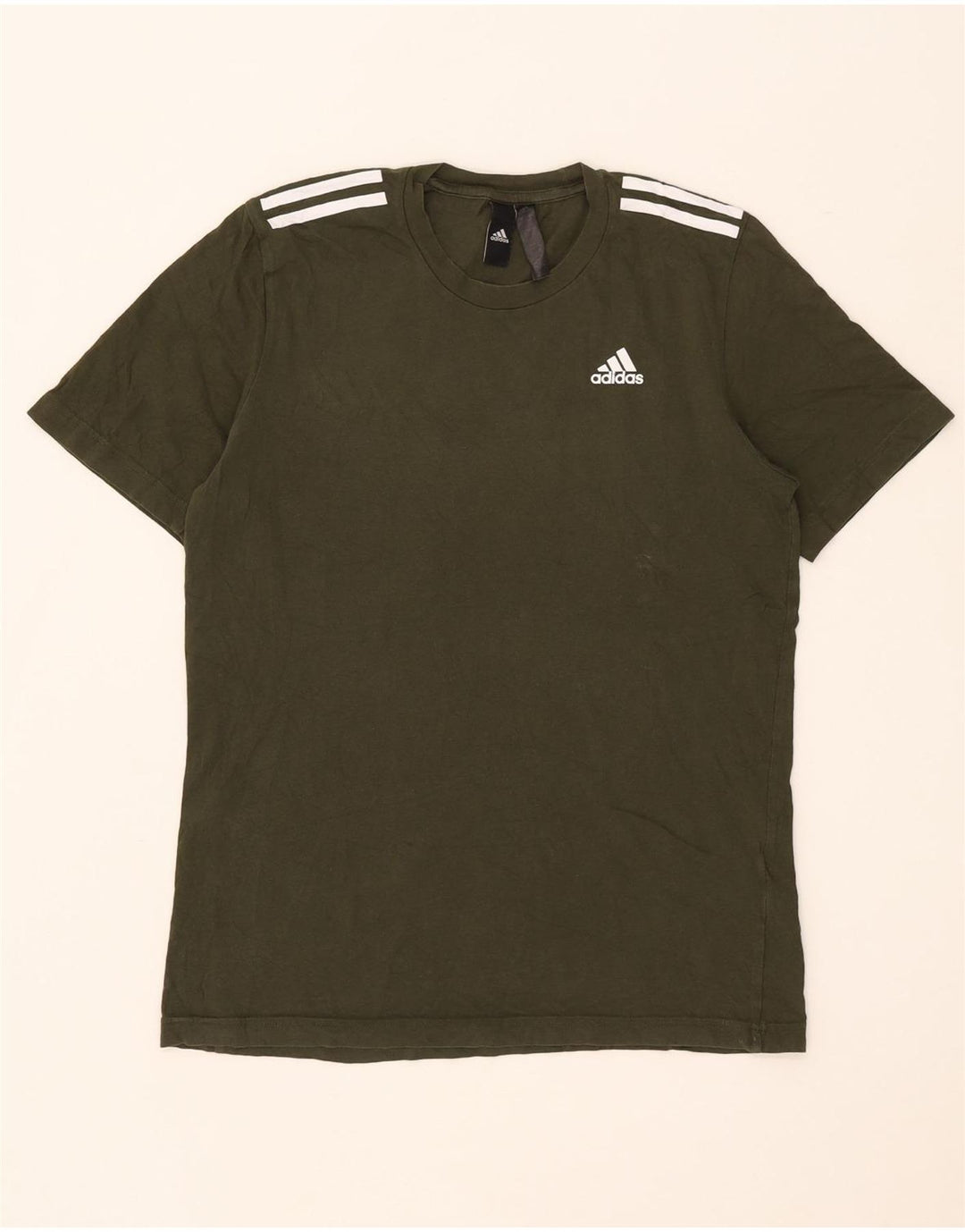 Tricou pentru bărbați Adidas Top mic bumbac kaki