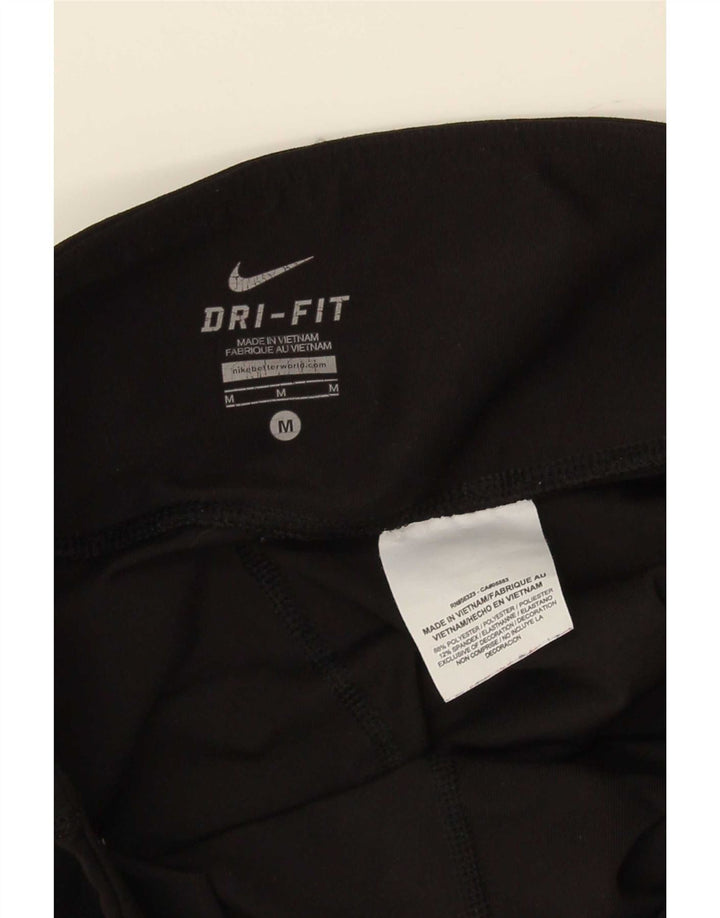 Leggings Nike Dri Fit Capri pentru femei, negru mediu, poliester sport