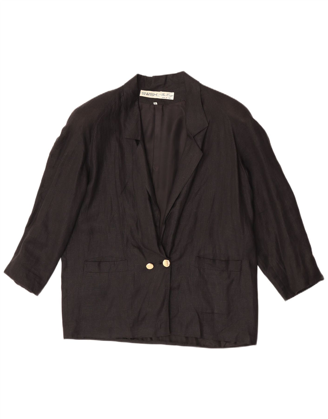 Blazer supradimensionat pentru femei Swish, la două piept, UK 14 Medium Black