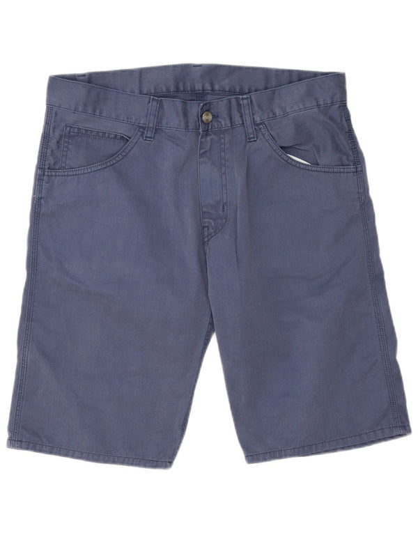 Pantaloni scurți casual pentru bărbați Carhartt W32, bumbac, albastru bleumarin mediu