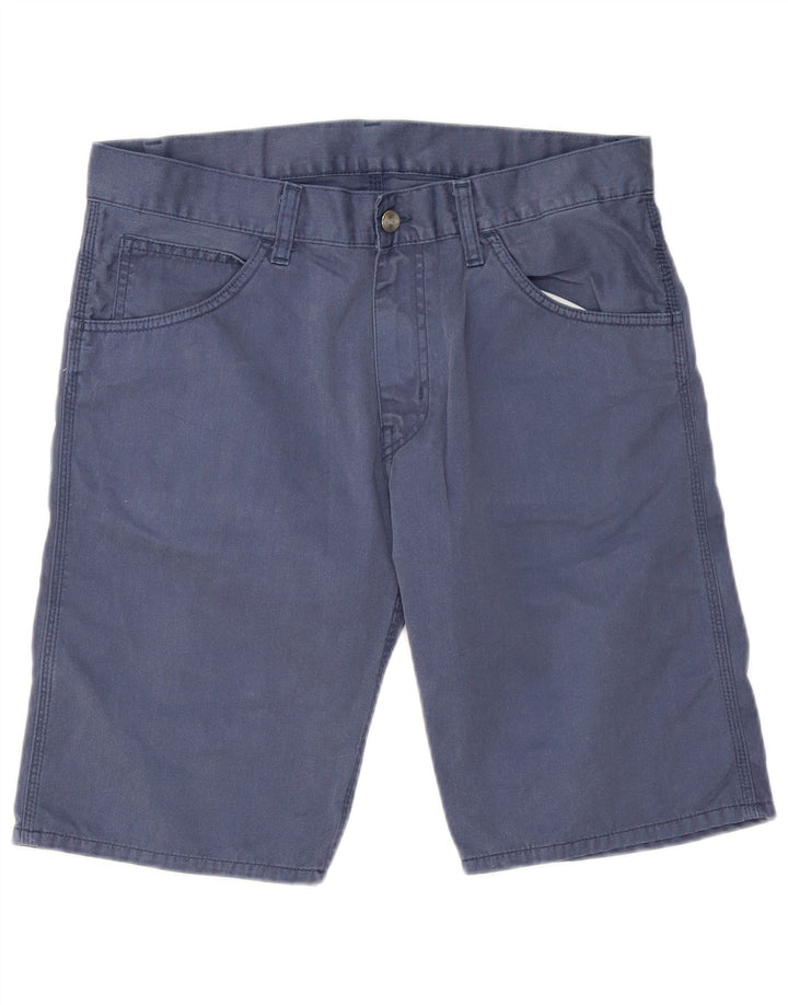Pantaloni scurți casual pentru bărbați Carhartt W32, bumbac, albastru bleumarin mediu