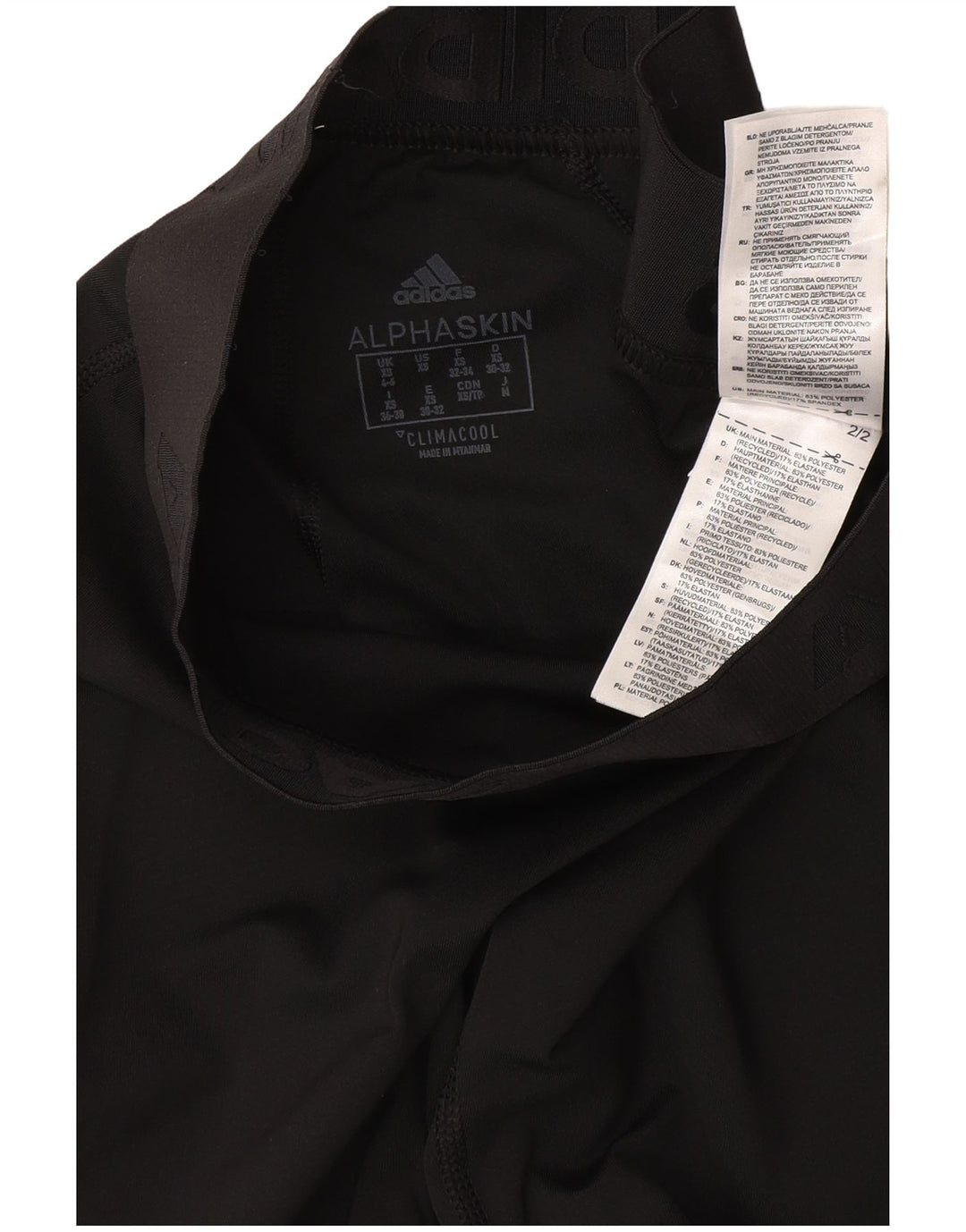 Leggings Climacool pentru femei Adidas UK 4/6 XS poliester negru