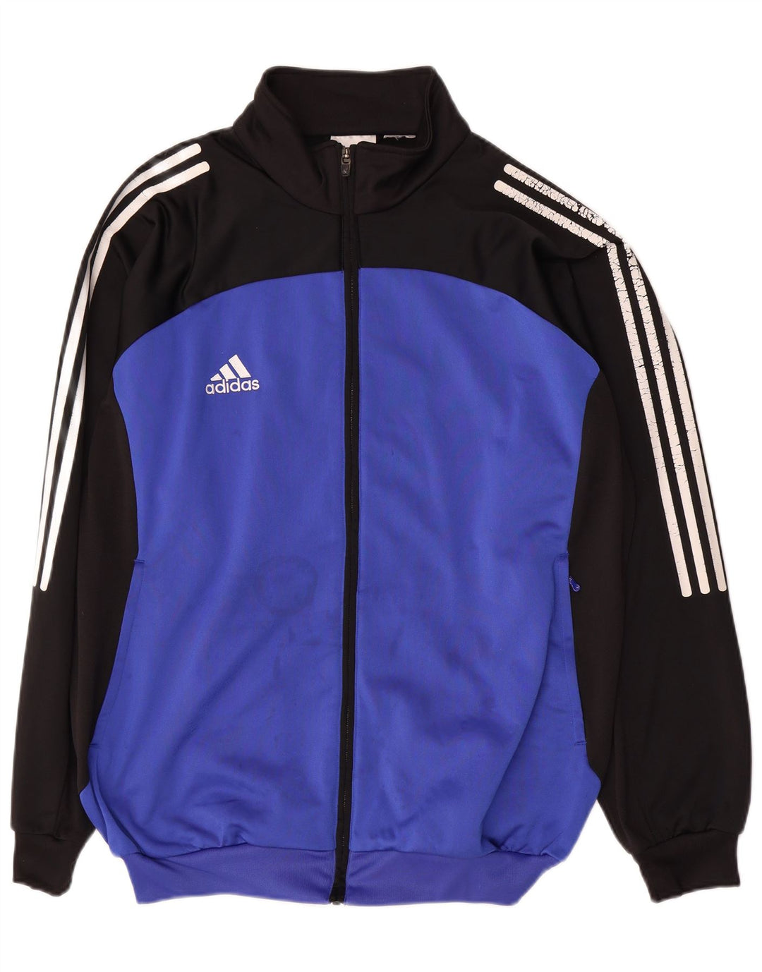 Jachetă de trening pentru bărbați Adidas XL, albastru, bloc de culoare
