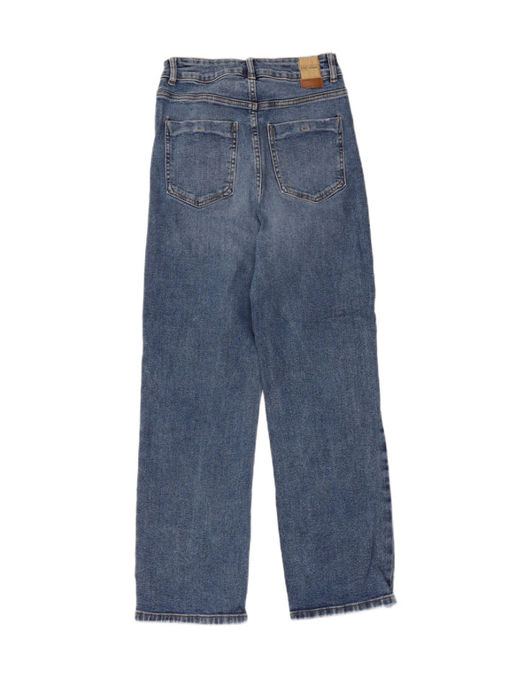 Blugi Drepți Femei Zara EU 36 XS W26 L27 Albastru Bumbac