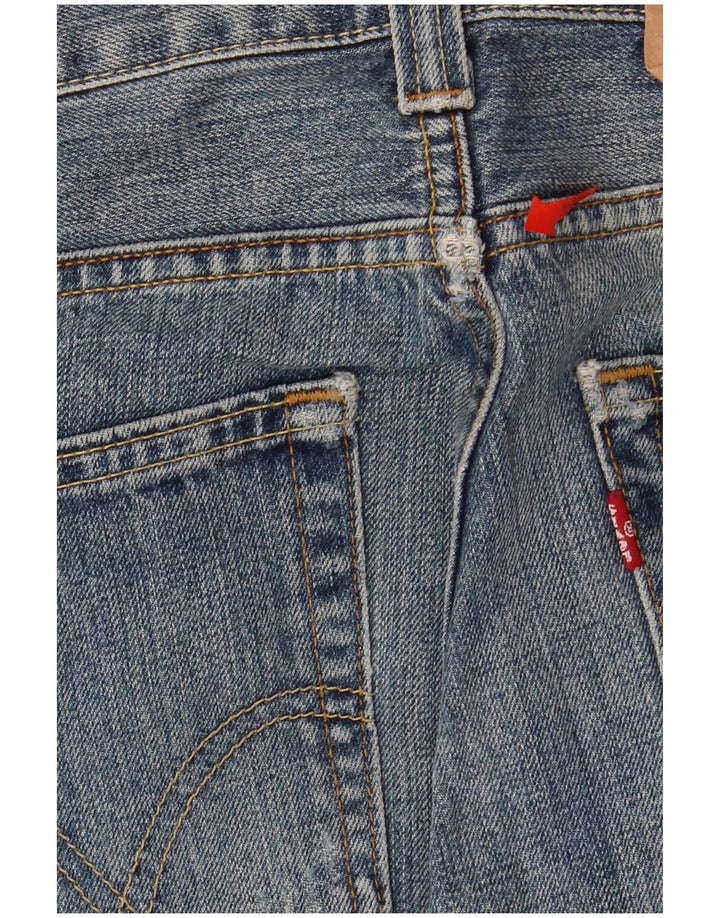 LEVI'S Womens 511 Distressed Slim Jeans W30 L34 Blue Cotton