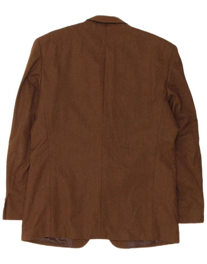 Massimo Dutti Jachetă pentru bărbați cu 2 nasturi UE 52 Lână maro mare