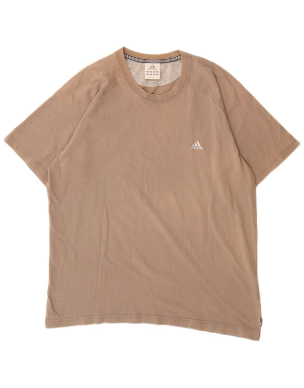 Tricou pentru bărbați Adidas Top mare bumbac gri