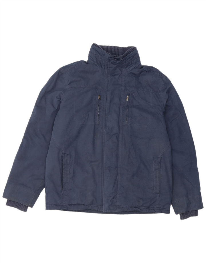 Crew Clothing Jachetă căptușită pentru bărbați UK 40 mare bumbac bleumarin