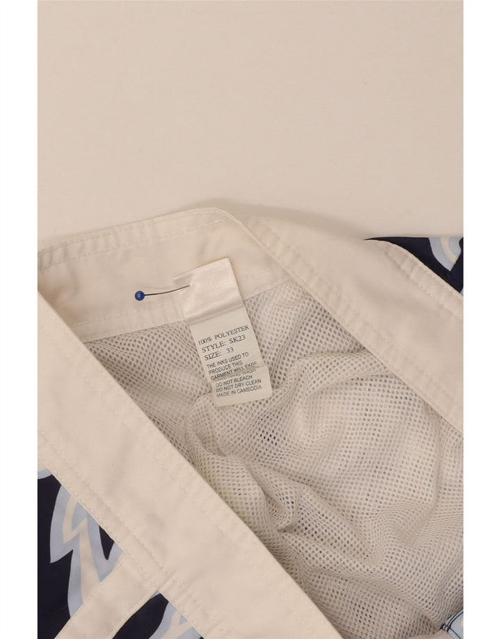 Pantaloni scurți de înot Sundek pentru bărbați, poliester floral, albastru marin mediu
