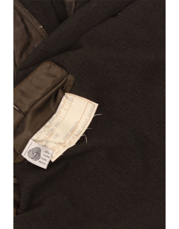 Pardesiu vintage pentru bărbați IT 52 XL kaki din lână virgină în oase