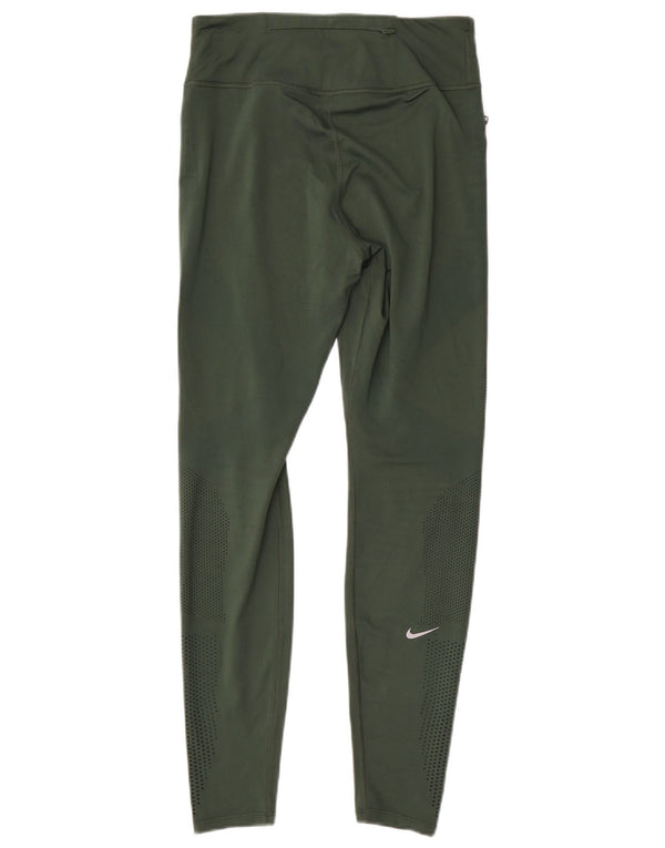 Leggings Nike Dri Fit pentru femei UK 14 Poliester verde mediu
