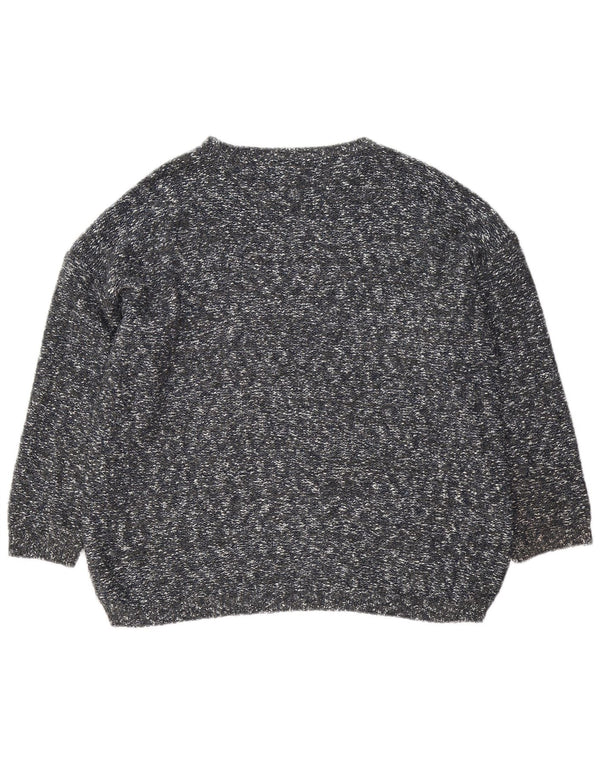 Pulover pentru femei Fat Face, supradimensionat, cu gât de barcă, UK 18 XL, gri pete