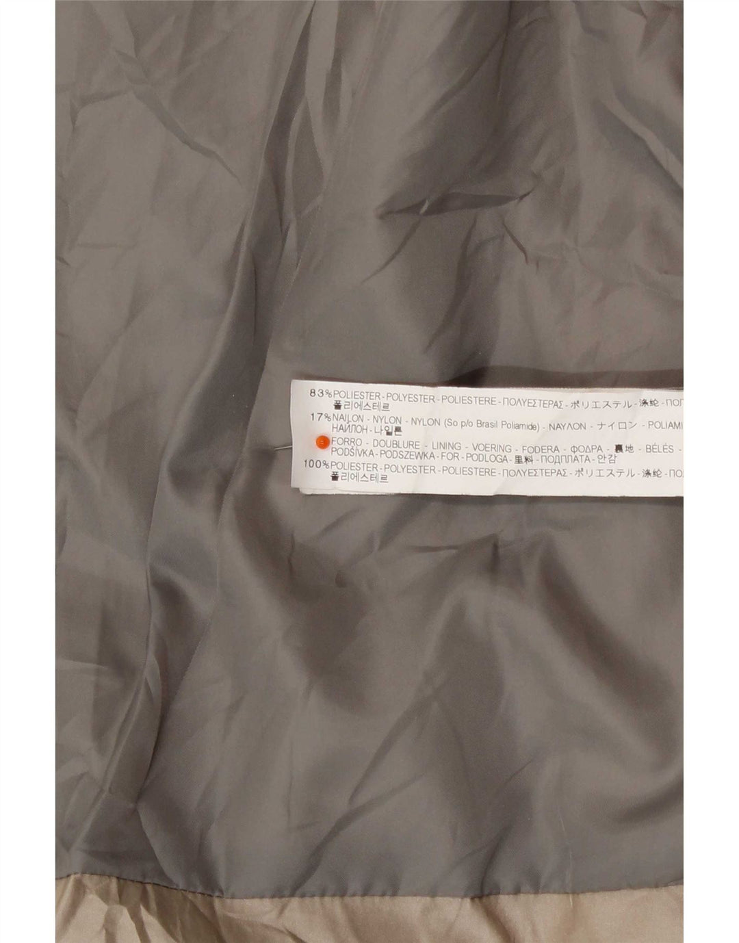 Jachetă căptușită pentru femei Zara UK 12 Medium Bej Poliester