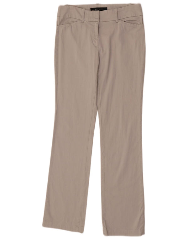 Pantaloni casual drepti pentru femei Zara EU 36 XS W26 L30 bumbac gri