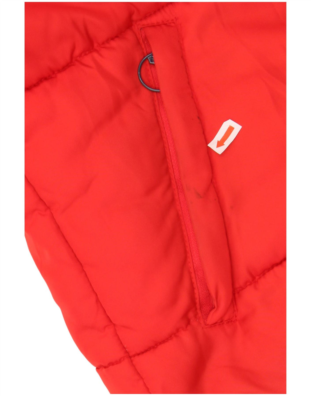Jachetă căptușită cu glugă grafică FILA pentru bărbați UK 38 Medium Red Colorblock