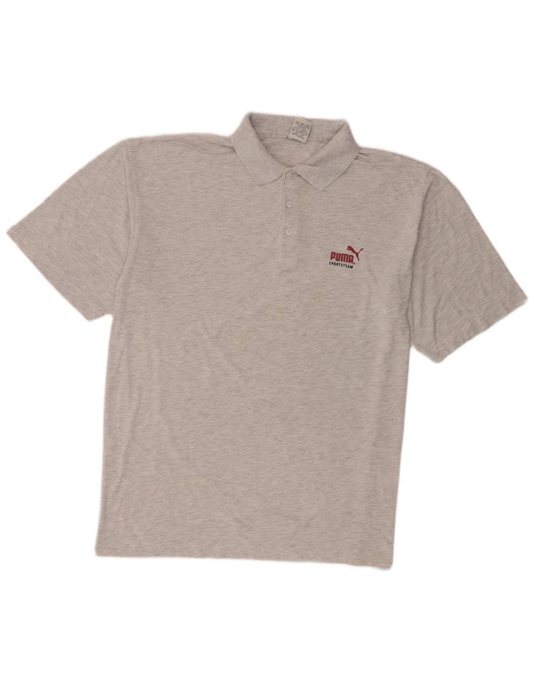 Tricou polo pentru bărbați Puma, mare, gri poliester cu pături