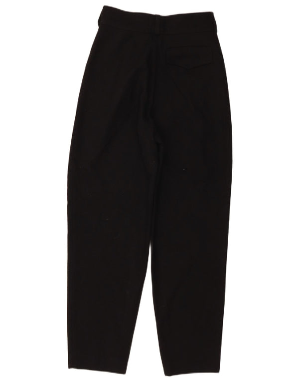 Rosanna Manzoni Pantaloni casual pentru femei cu talie înaltă IT 40 Small W24 L25 Negru
