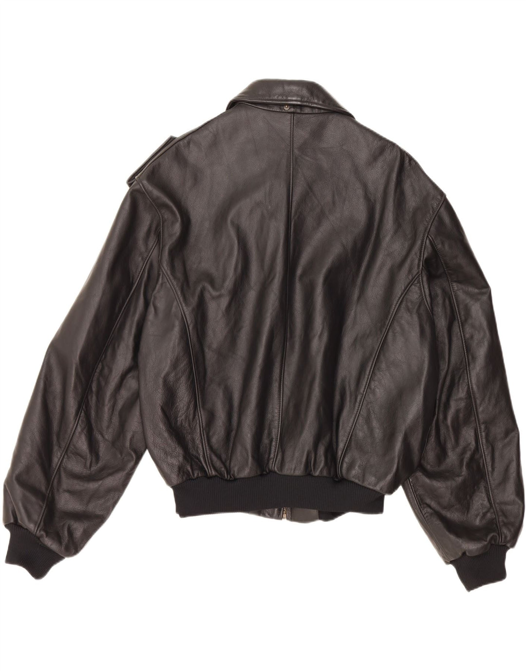 Jachetă militară din piele pentru bărbați VINTAGE IT 52 XL neagră