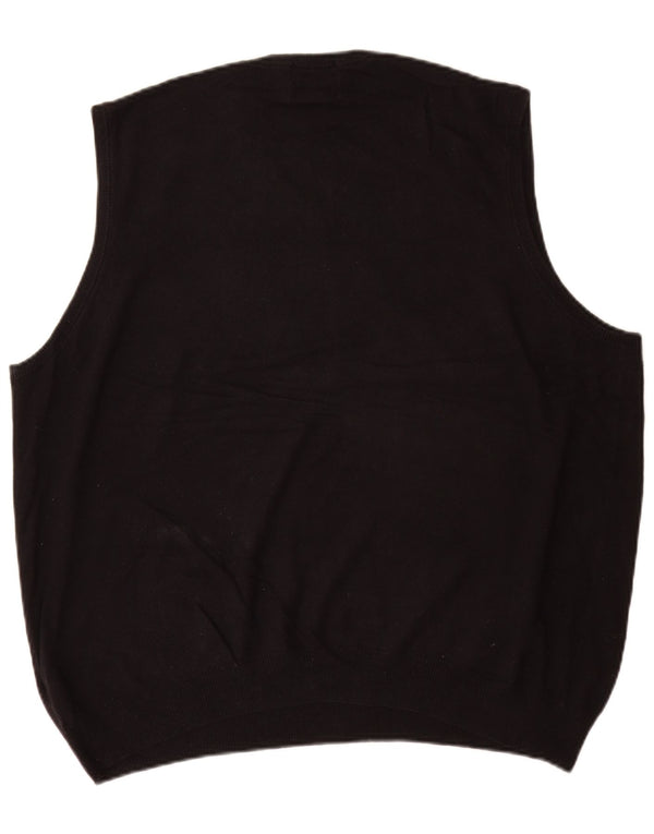 Marks & Spencer Mens Vest Tank Top XL Bumbac Negru