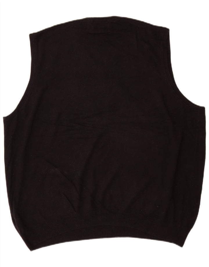 Marks & Spencer Mens Vest Tank Top XL Bumbac Negru