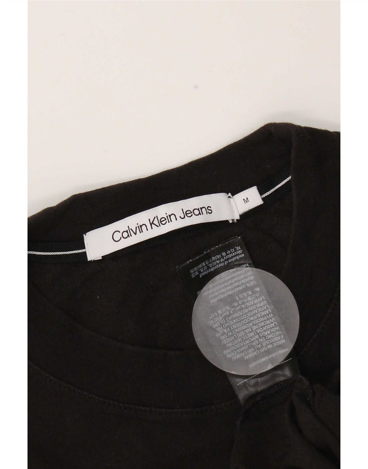 Tricou Calvin Klein Jeans pentru bărbați Top Medium Black Bumbac