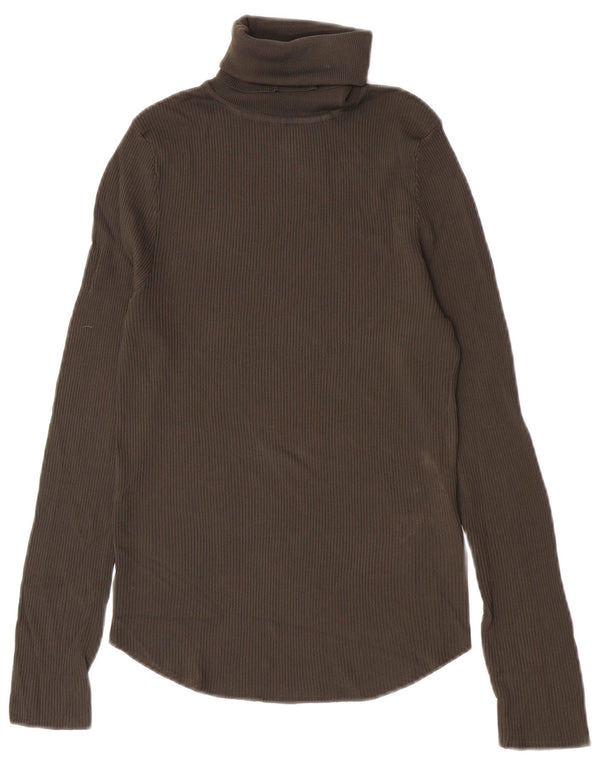 Pulover pentru femei cu gât rulat Zara UK 12, viscoză, gri mediu