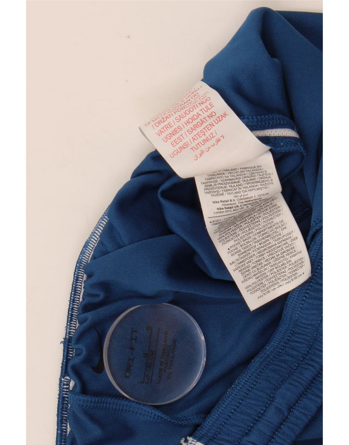 Pantaloni scurți sport NIKE Dri Fit pentru fete 12-13 ani, mari, bleumarin, color block