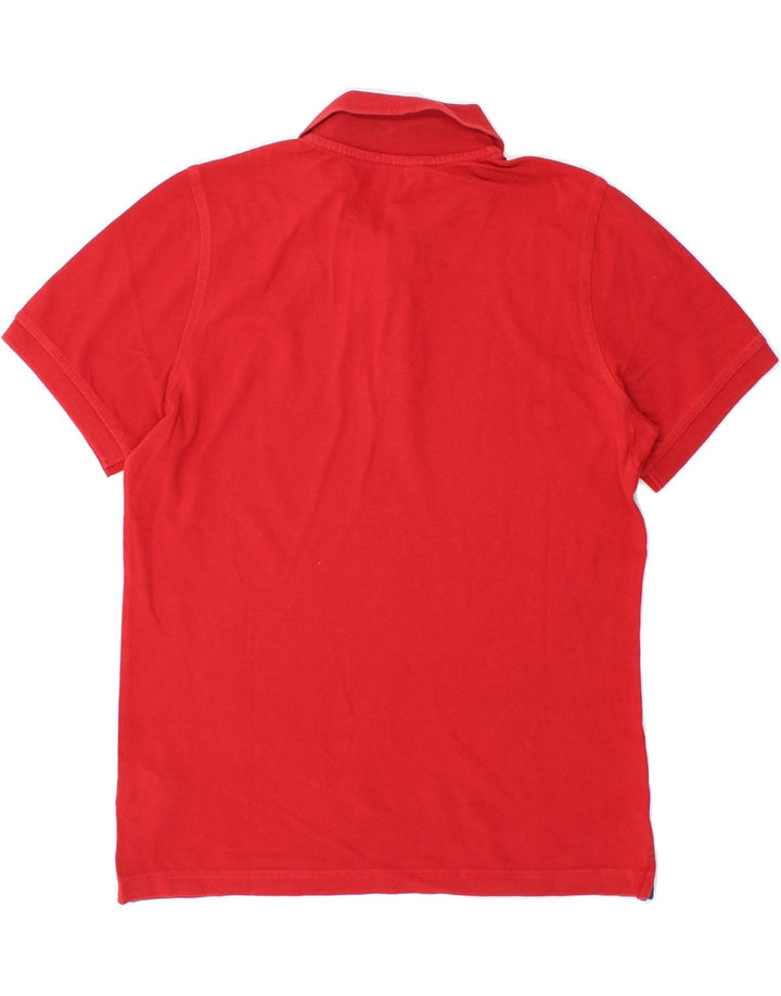 K-WAY Mens Polo Shirt Medium Red Cotton Vintage K-Way and Second-Hand K-Way from Messina Hembry 