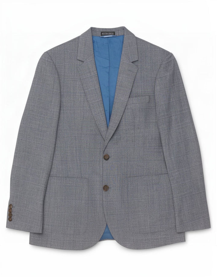 Jachetă pentru bărbați Marks & Spencer cu 2 nasturi, UK 38 Medium Blue Check