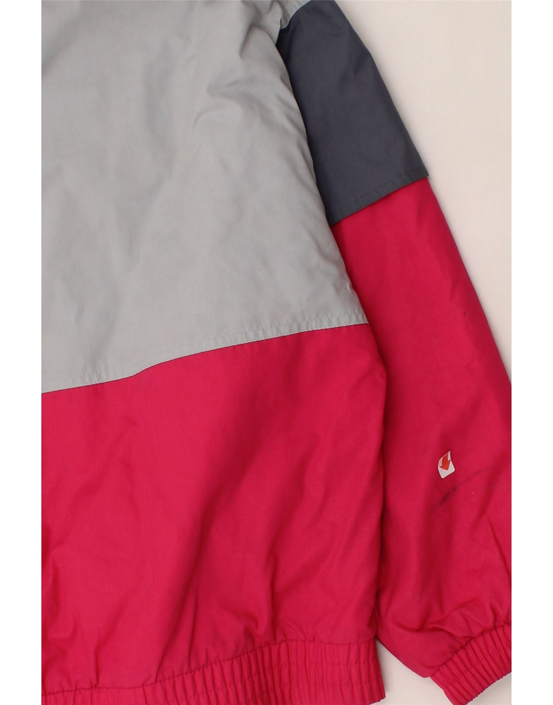 RODEO Girls Windbreaker Jacket 14-15 Years Grey Colourblock Polyester Vintage Rodeo and Second-Hand Rodeo from Messina Hembry 