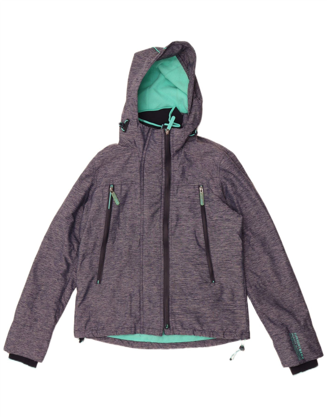 Jachetă Windbreaker Superdry pentru femei UK 12 Medium Bleumarin