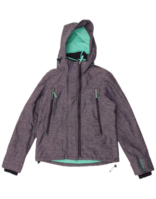 Jachetă Windbreaker Superdry pentru femei UK 12 Medium Bleumarin