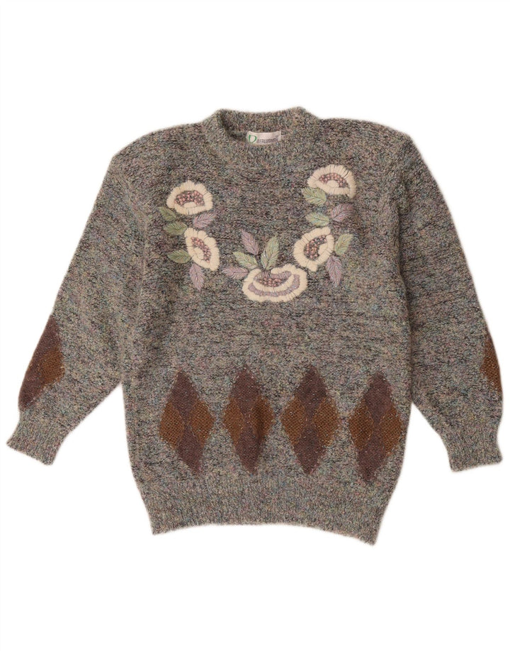 Pulover pentru femei Aierluoman cu decolteu triplu UK 20 2XL Multicolor