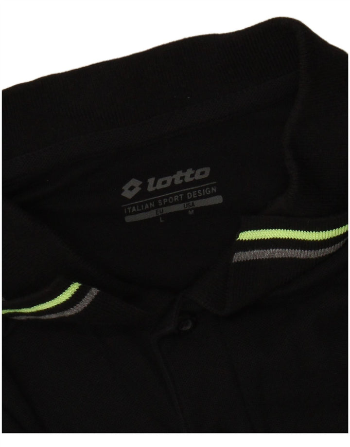 Tricou polo pentru bărbați LOTTO mediu negru