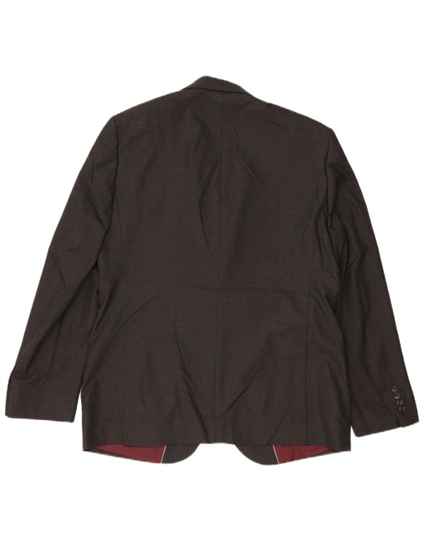 Jachetă pentru bărbați Marks & Spencer cu 2 nasturi, UK 44 XL, poliester gri