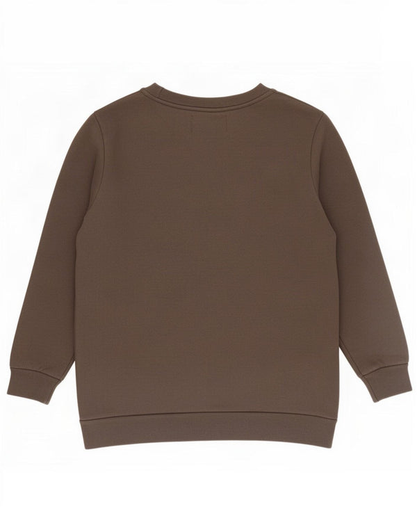 Calvin Klein Jeans Pulover cu grafic pentru femei UK 10 Maro mic