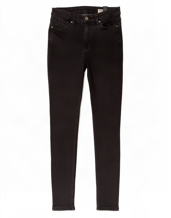 Marks & Spencer Womens The Ivy Skinny Jeans UK 10 Small W28 L26 Black