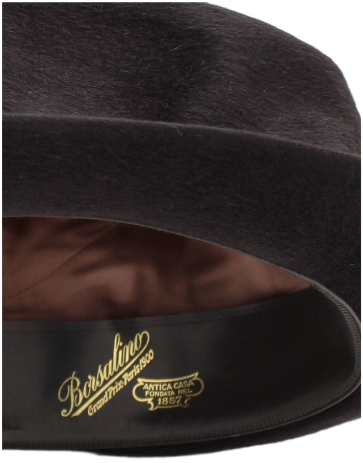 Pălărie melon pentru bărbați Borsalino Medium Black Classic