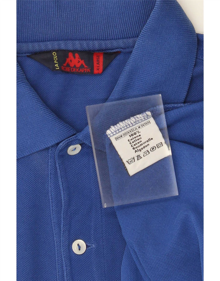 Cămașă polo pentru bărbați Kappa XL Bumbac albastru