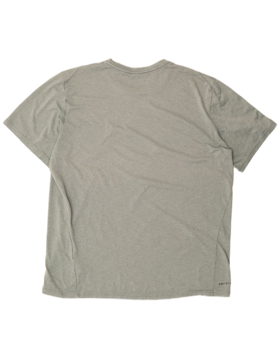 NIKE Mens Dri Fit T-Shirt Top 2XL Green Cotton