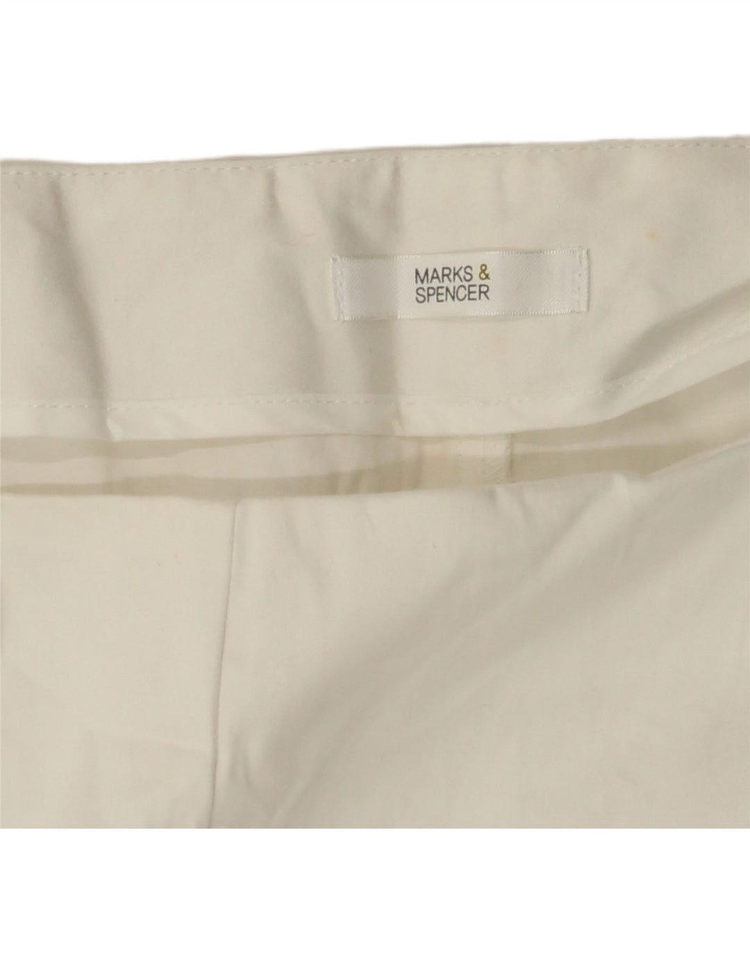 MARKS & SPENCER Pantaloni Capri pentru femei W38 L21 Alb