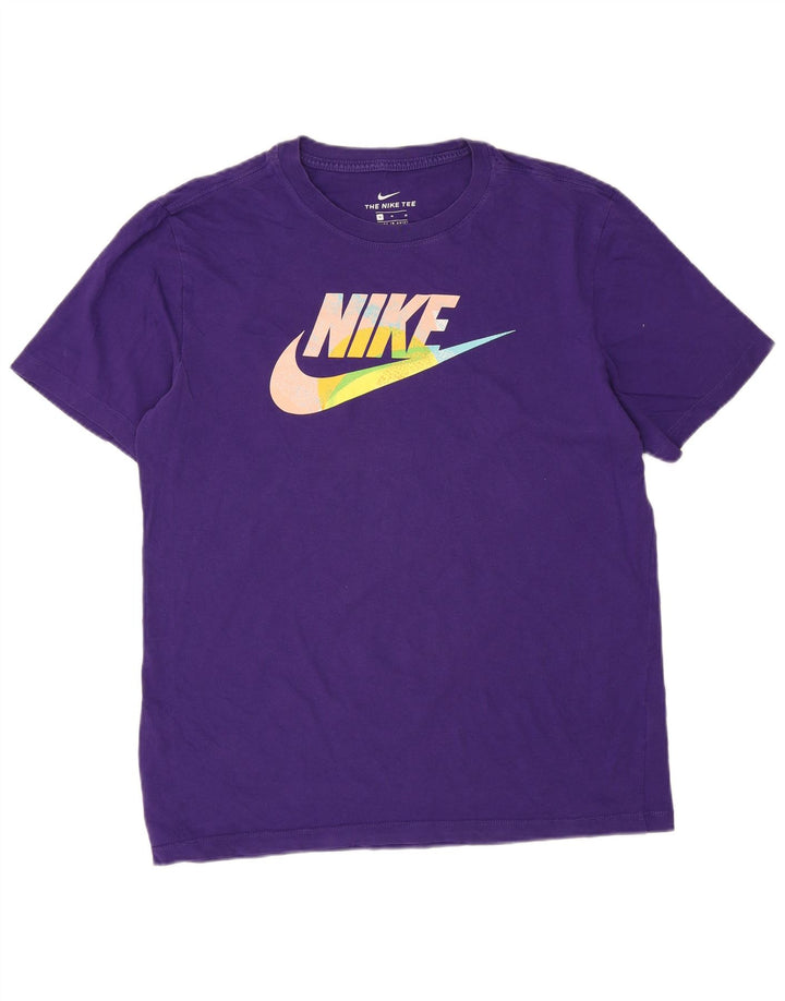 Tricou grafic pentru bărbați NIKE Top din bumbac violet mediu