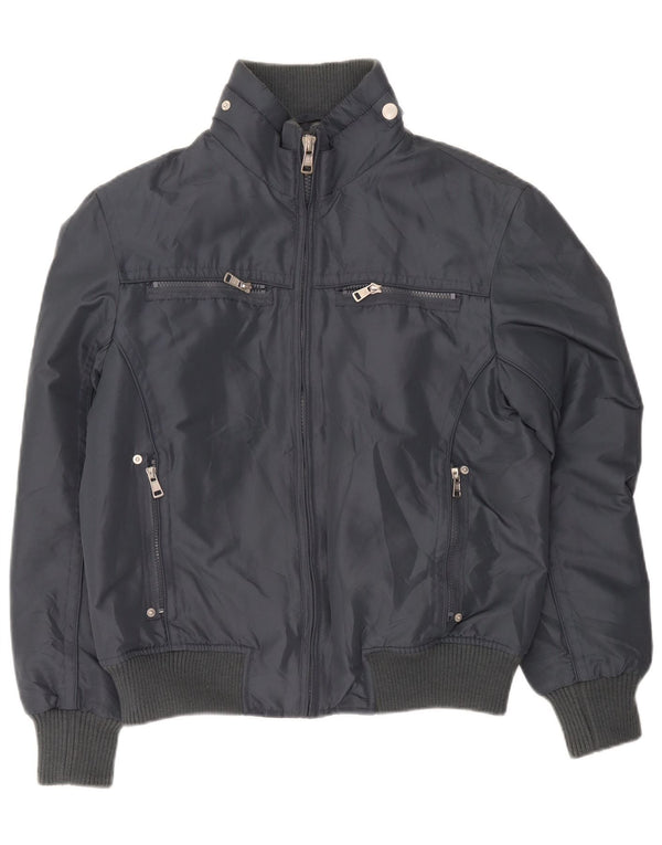 Bomber vintage pentru bărbați UK 38 Medium Gri Poliester