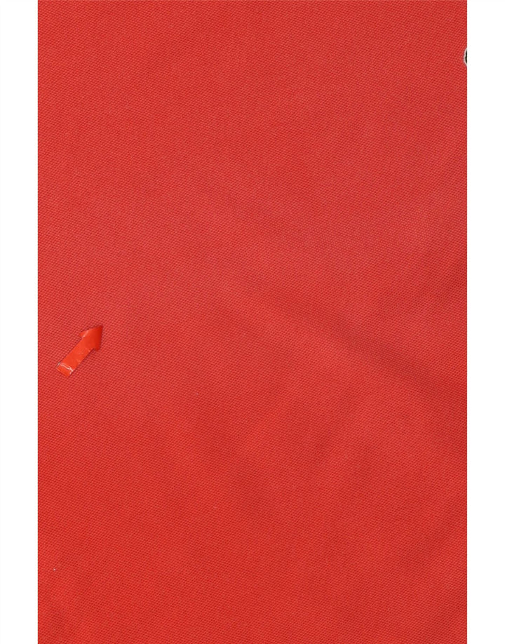 LACOSTE Womens Crop T-Shirt Top Size 42 Large Red Cotton Vintage Lacoste and Second-Hand Lacoste from Messina Hembry 