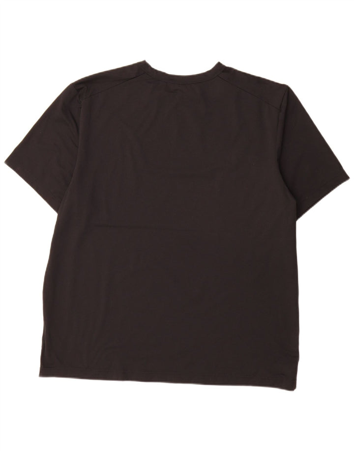 Tricou Nike Dri Fit pentru bărbați Top mare din poliester negru