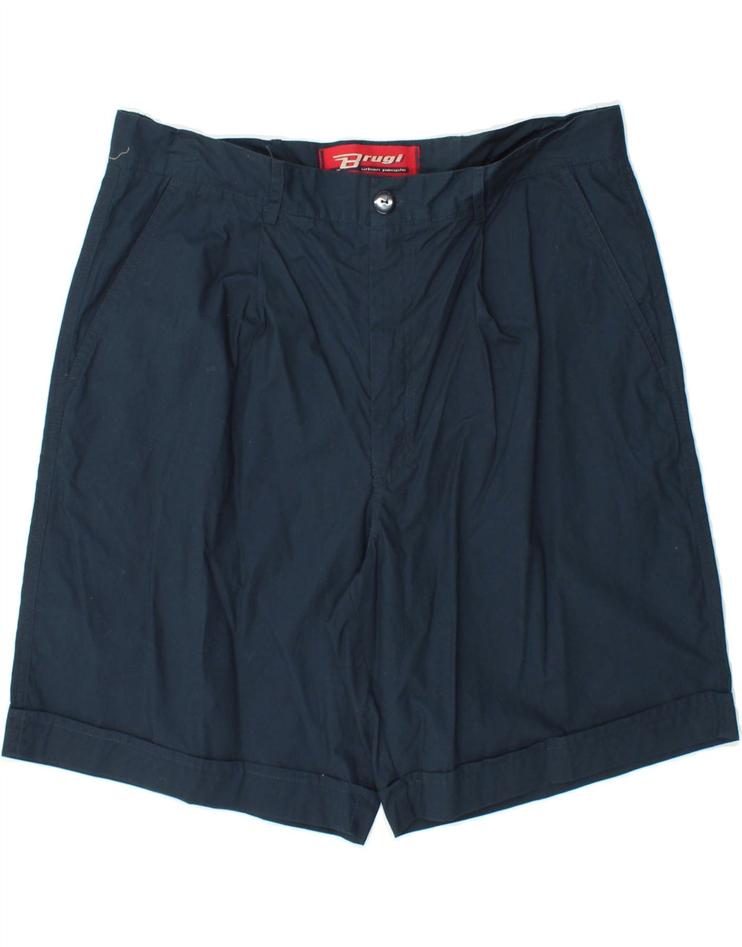 BRUGI Mens Chino Shorts W36 Large Navy Blue Cotton Vintage Brugi and Second-Hand Brugi from Messina Hembry 